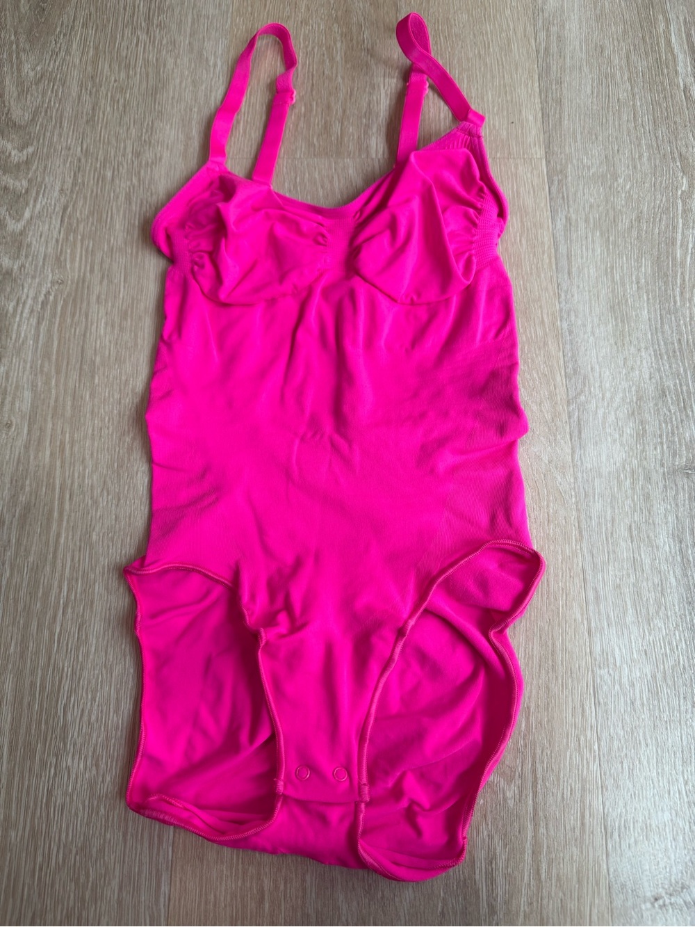 SKIMS Hot Pink Scoop Neck Bodysuit